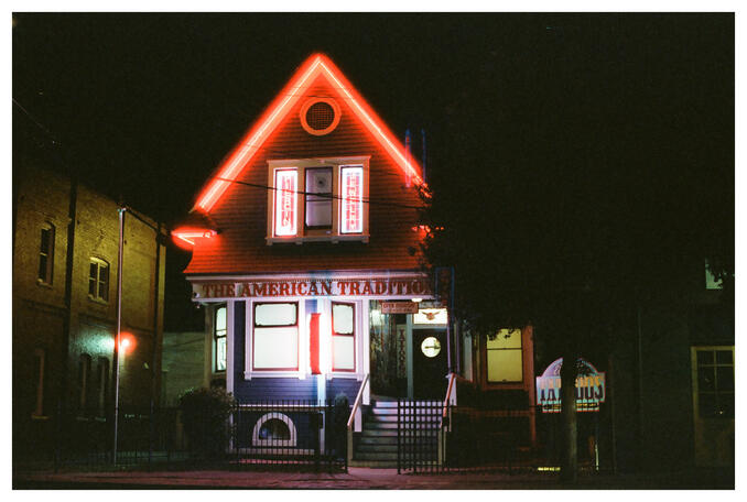 Midtown Sacramento, CA - Canon Elan 7 - Cinestill 800T
