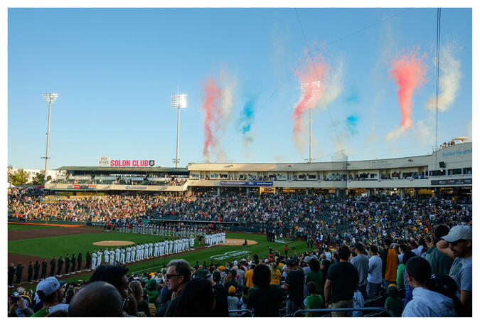 West Sacramento Athletics 2026 home opener national anthem - Sutter Health Park